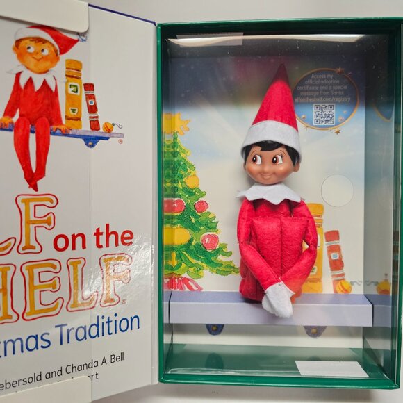 The Elf on the Shelf A Christmas Tradition Set Boy Plush Book Keepsake Box 2005 - Picture 14 of 14